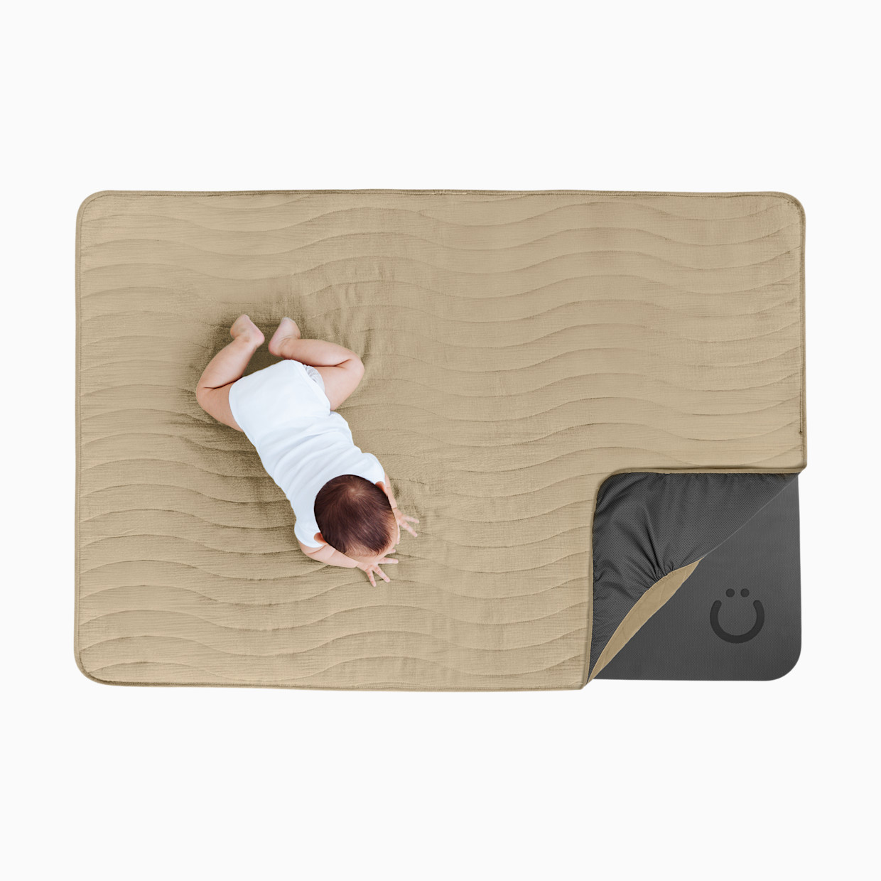 Ubbi Floor Play Mat & Cover - Taupe.