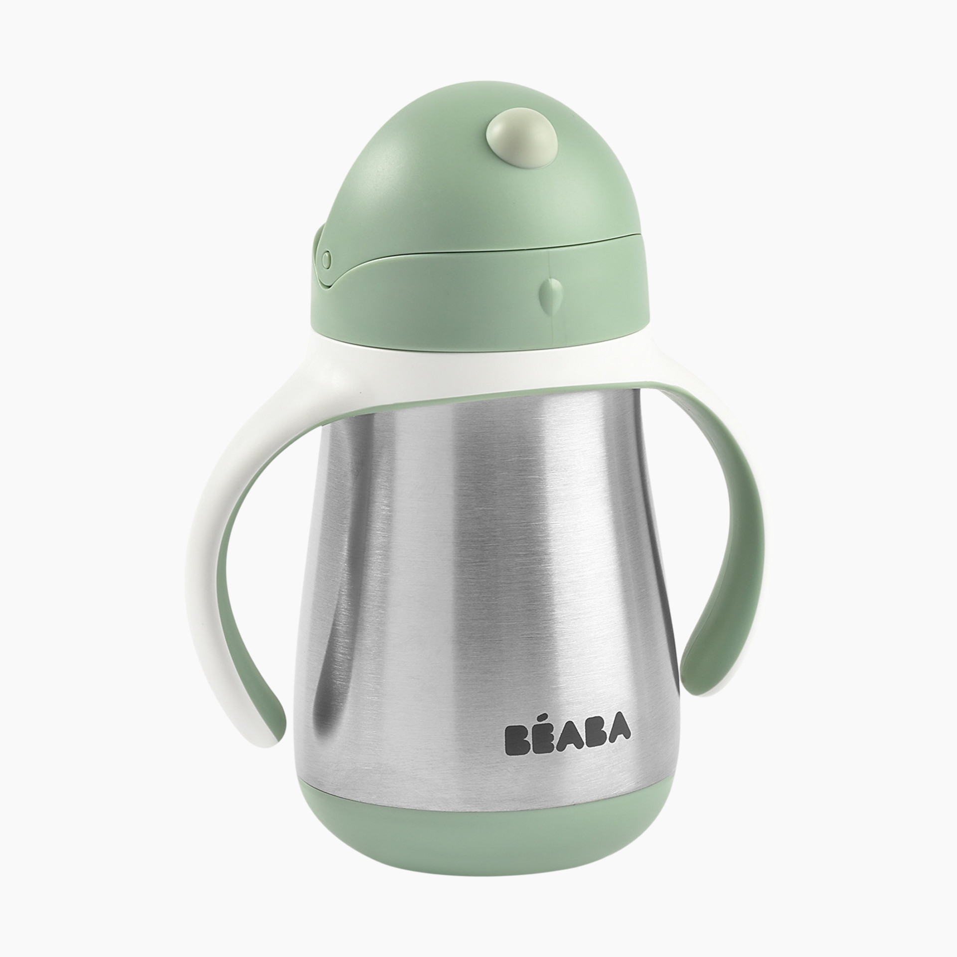 Beaba Stainless Steel Straw Sippy Cup - Sage
