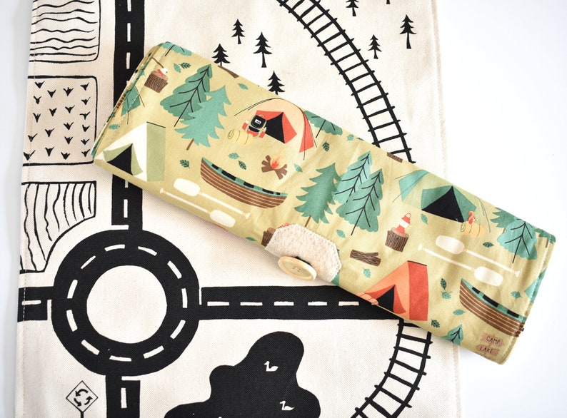 So Handmade Large Train Playmat.