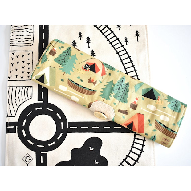 So Handmade Large Train Playmat.