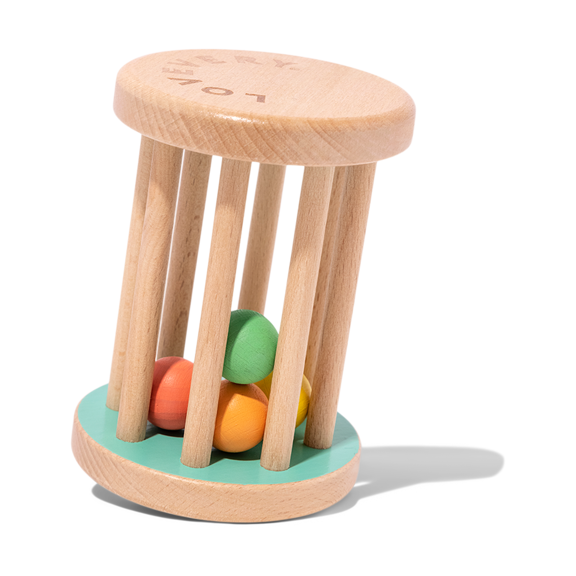 Lovevery Montessori Baby Rolling Rattle.