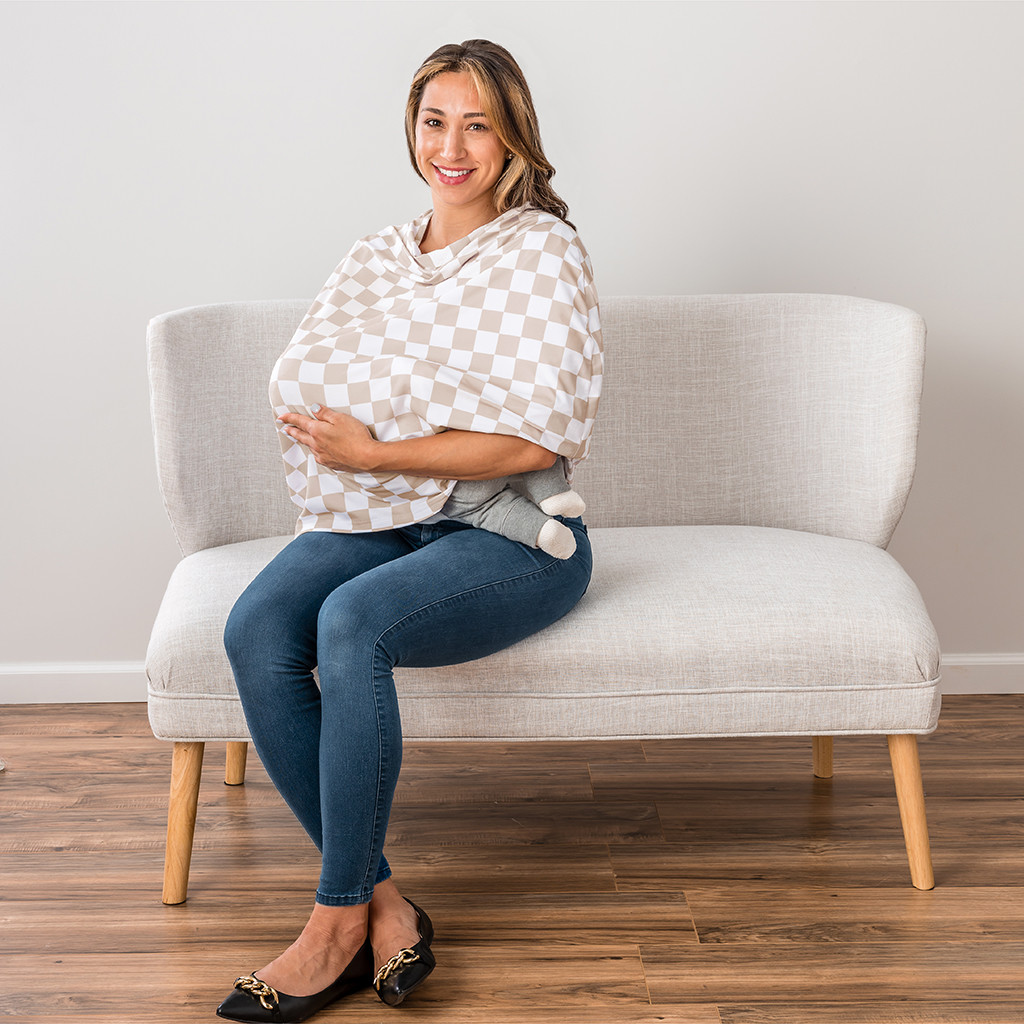 Itzy Ritzy Mom Boss - Tan Check.