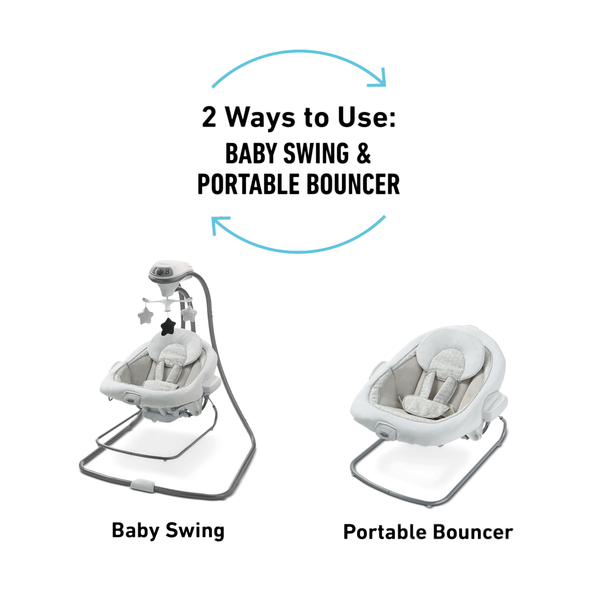 Graco DuetConnect LX Swing and Bouncer.