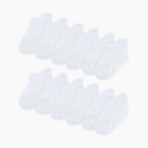 Huggies Gripper Socks (12 Pack) - White, 0-6 M