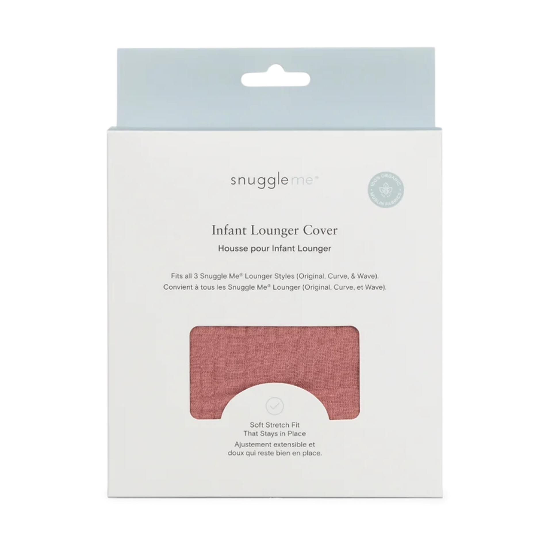 Snuggle Me Organic Infant Lounger Muslin Cover - Gumdrop.