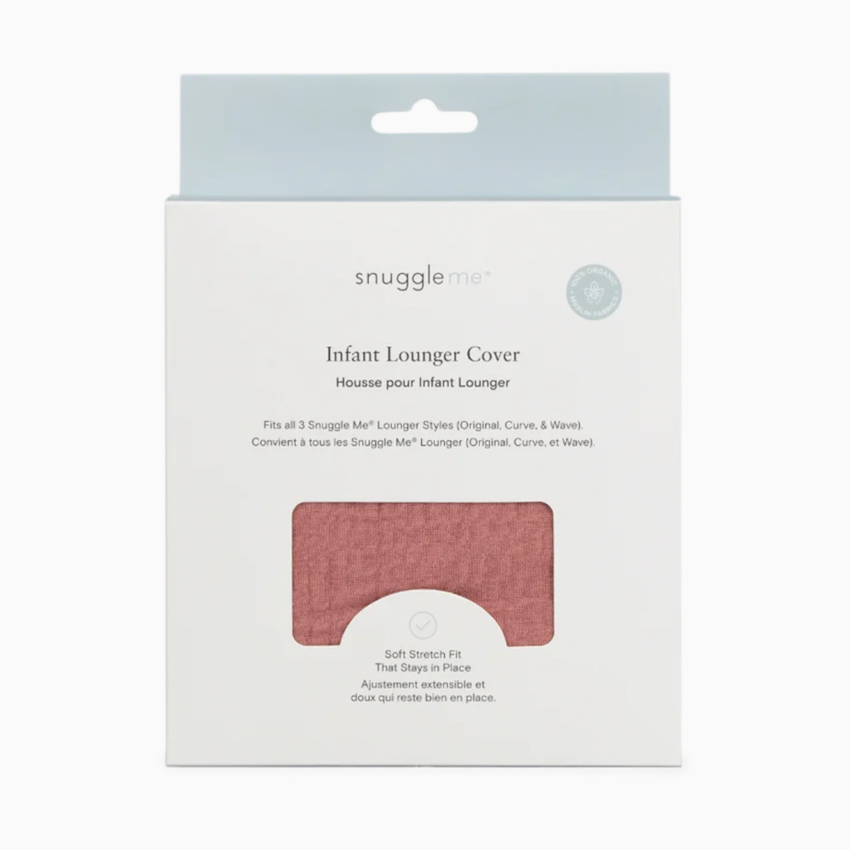 Snuggle Me Organic Infant Lounger Muslin Cover - Gumdrop.