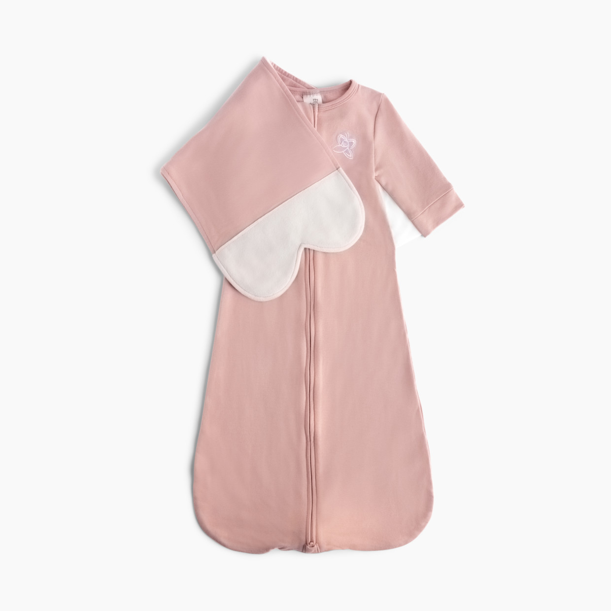 The Butterfly Swaddle Swaddle and Transitional Sleep Sack in One - Blushing Pink, Med/Large (12 -17 Lbs).