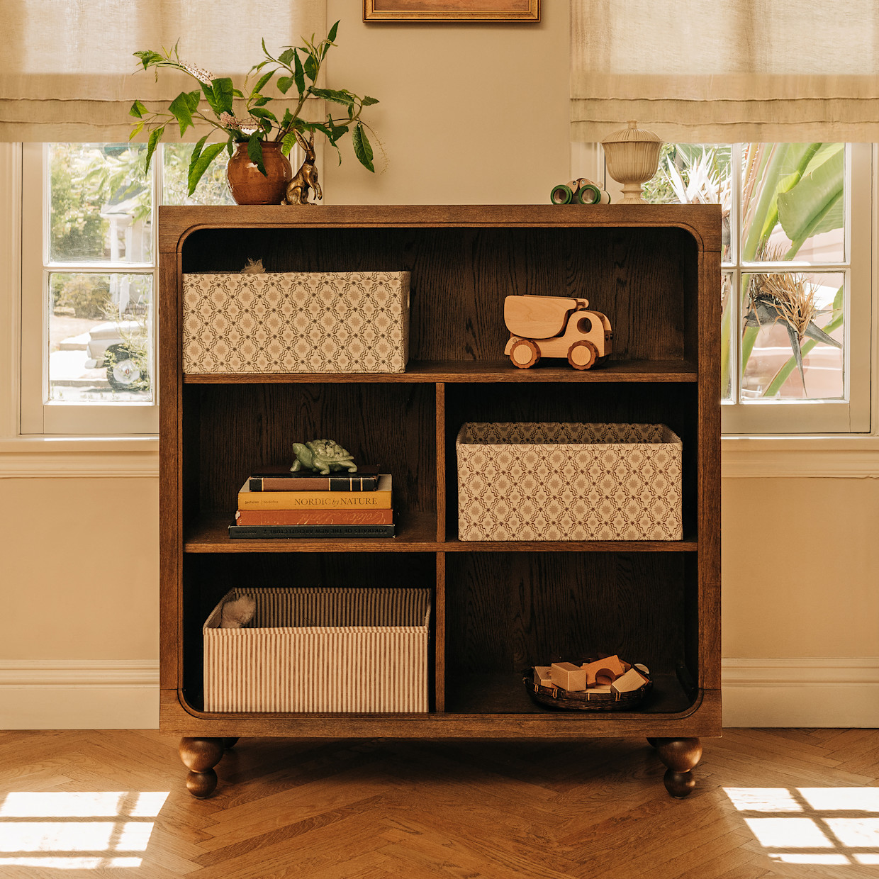 babyletto Astre Assembled Bookcase by Nate Berkus - Toffee.