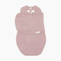 embé 2-Way Starter Baby Swaddle, Newborn Swaddle Sack, Zip & Velcro Baby Wrap, Hip Healthy, Infant, 6-14 lbs, 0-3 Months - Guava