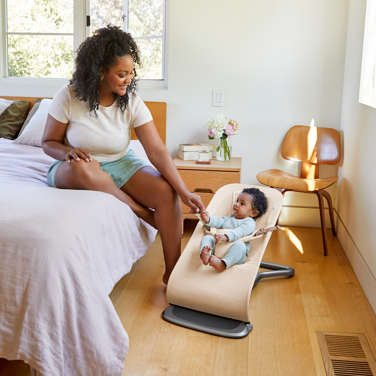 Ergobaby Evolve Bouncer Mesh - Cream.