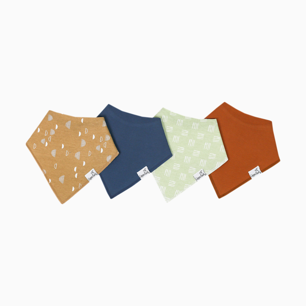 Copper Pearl Printed Bandana Bib Set (4-Pack) - Atlas.