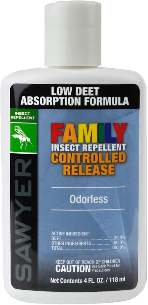 Sawyer 20% DEET Premium Family Insect Repellent, Controlled Release.