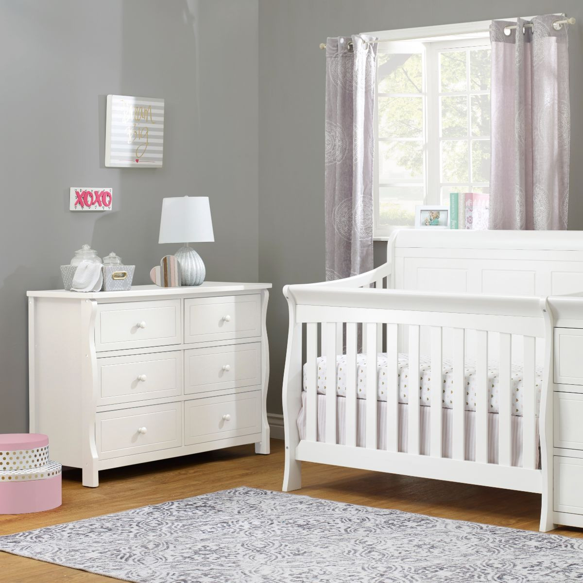 Sorelle Princeton Elite Double Dresser - White.