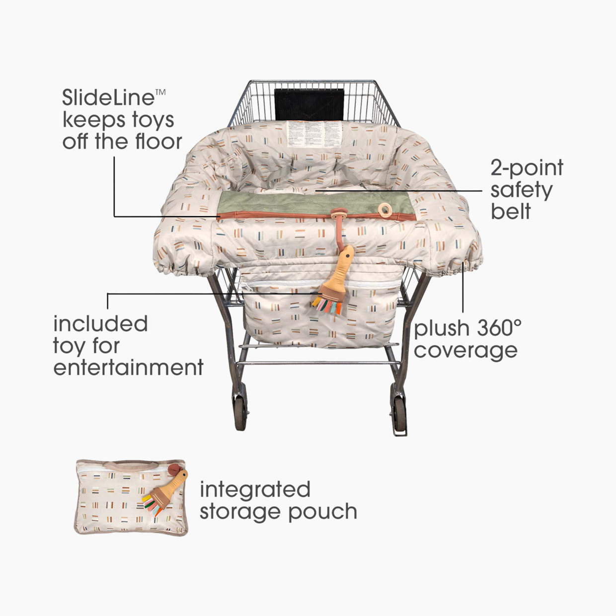 Boppy Preferred Shopping Cart Cover - Paintbox.