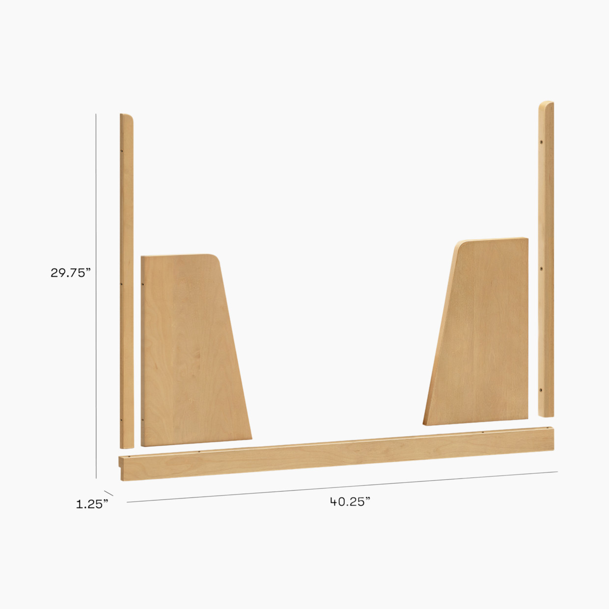 babyletto Bondi Boucle Junior Bed Conversion Kit for 4-in-1 Convertible Crib - Honey.