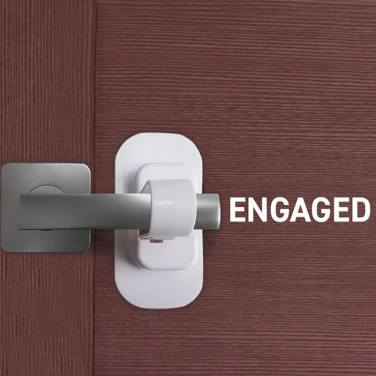 Dreambaby Adhesive Lever Door Handle Lock (2 Pack) - White.