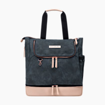 Petunia Pickle Bottom Pivot Backpack, Multiple Carrying Options, Insulated Pockets, Modern Silhouette, Roomy Interior, Indigo/Blush