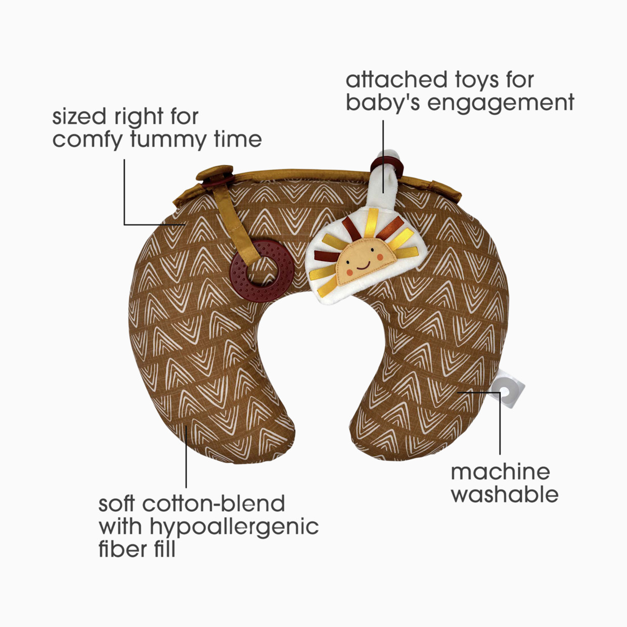 Boppy Tummy Time Prop - Golden Sun.