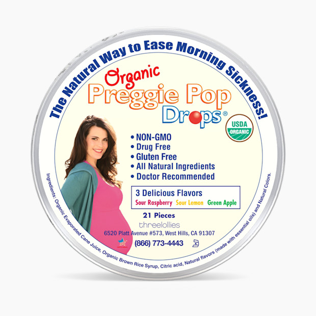 Preggie Pops Preggie Drops - Organic Nausea Reducing Hand Candies - Multi, 21.