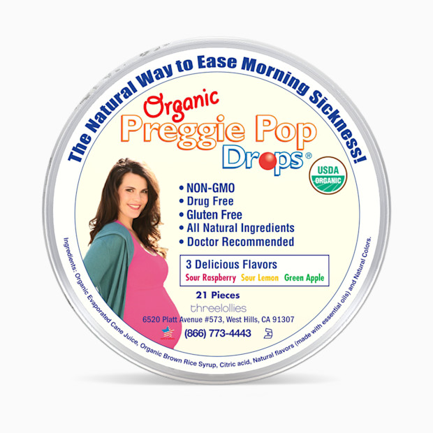 Preggie Pops Preggie Drops - Organic Nausea Reducing Hand Candies - Multi, 21.