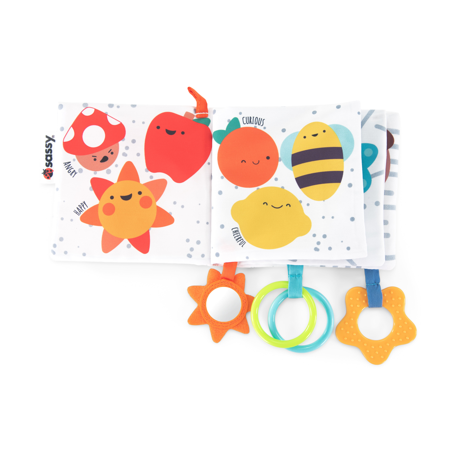 Sassy Rainbow of Emotions Soft Activity Book.