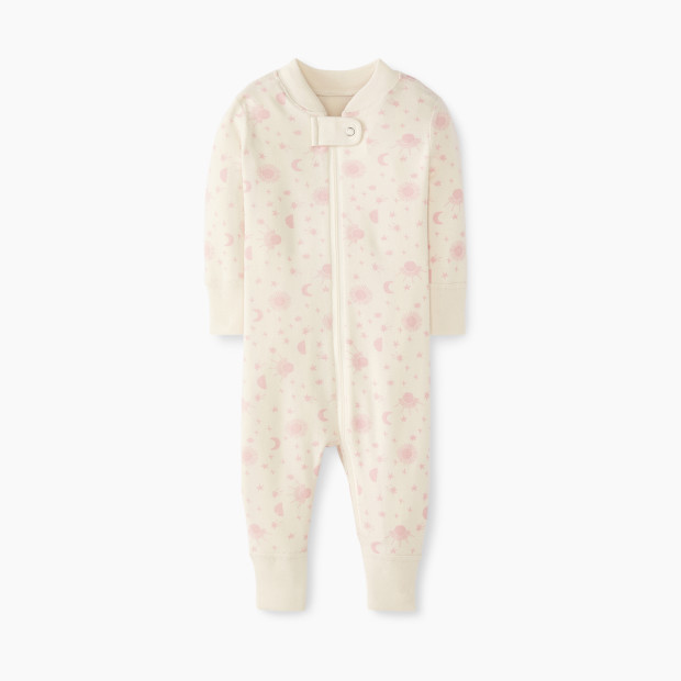 Hanna Andersson Baby Layette Zip Sleeper - Blush Pink, 3-6 Months.