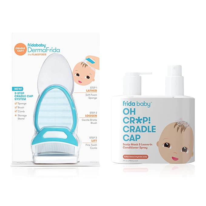 Frida Baby The 3-Step Cradle Cap System.