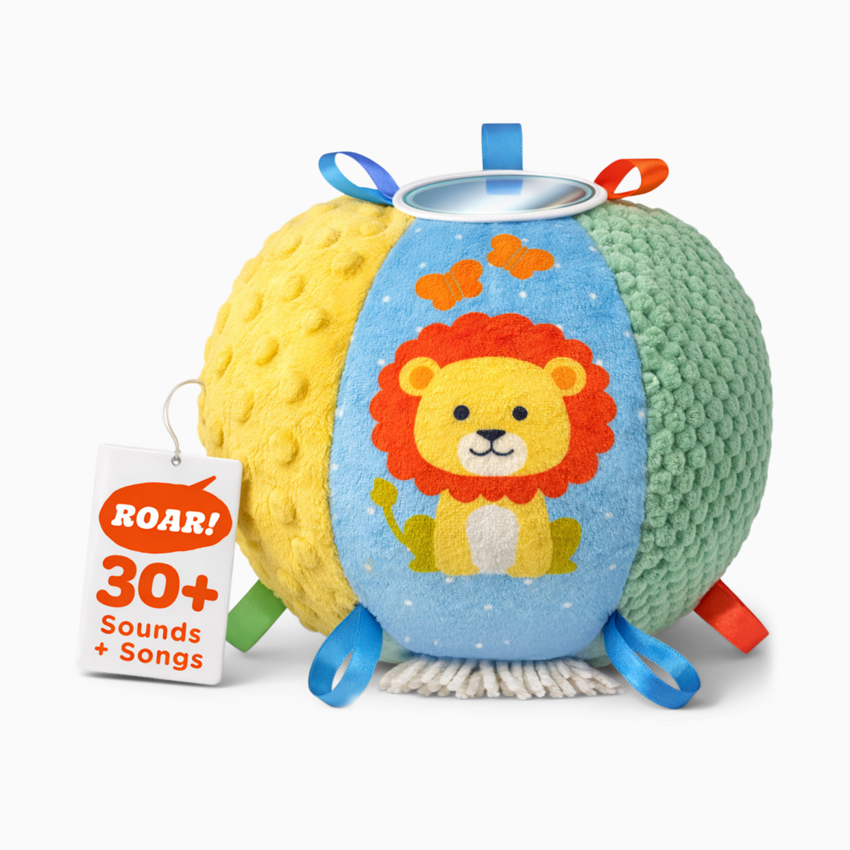 Little Acorn Interactive Textured Baby Ball with 30+ Sounds & Songs - Multi-Color.