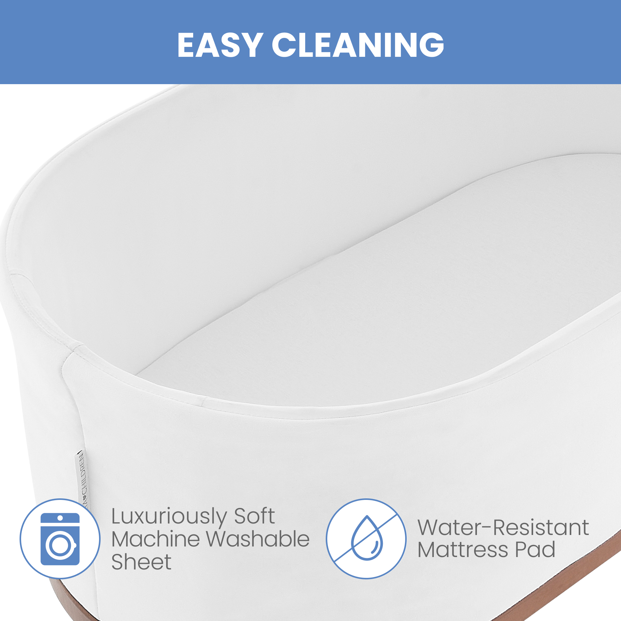 Delta Children Rockaway Rocking Bassinet - Ivory.