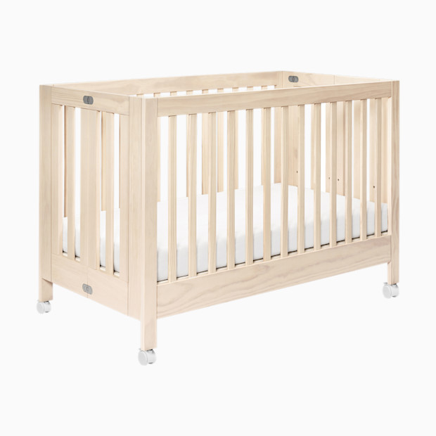 babyletto Maki Portable Folding Crib with Toddler Bed Conversion Kit.