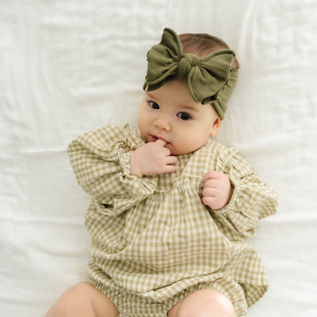 Baby Bling FAB-BOW-LOUS Set (2 pack) - Army Green And Ballet Pink.