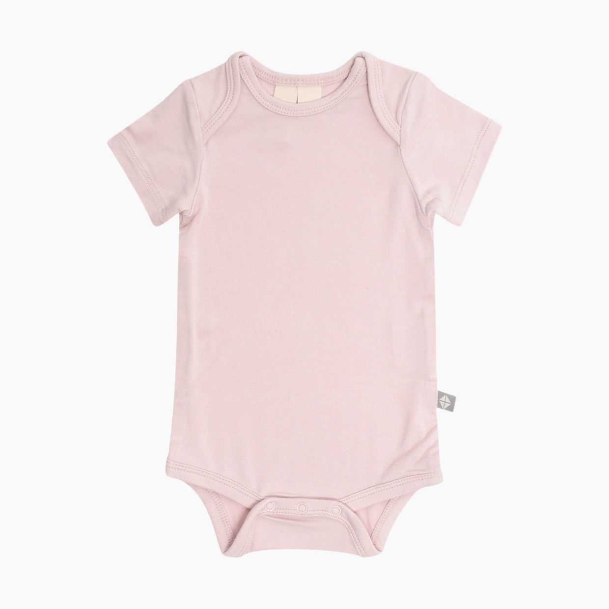 Kyte Baby Short Sleeve Bodysuit - Blush, Newborn.