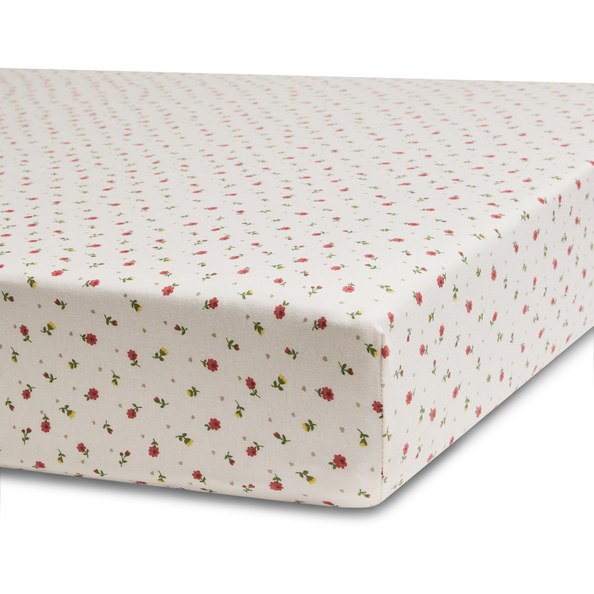 Small Story Organic Cotton Jersey Crib Sheet - Wildflower.