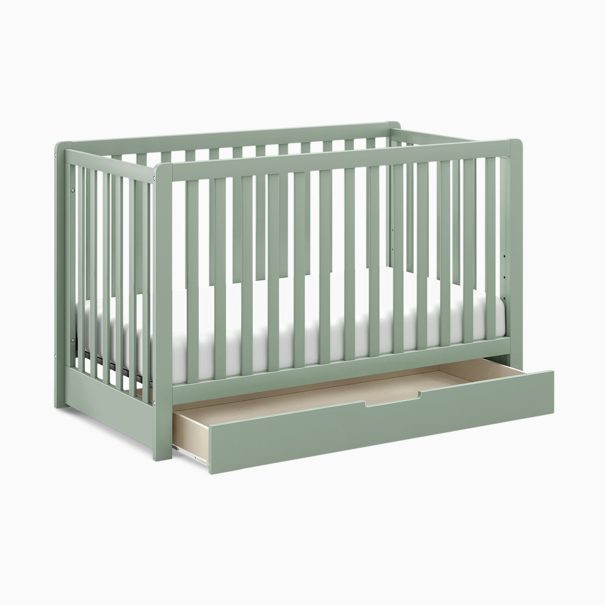 Carter's by daVinci Colby 4-in-1 Convertible Crib with Trundle Drawer - Light Sage.