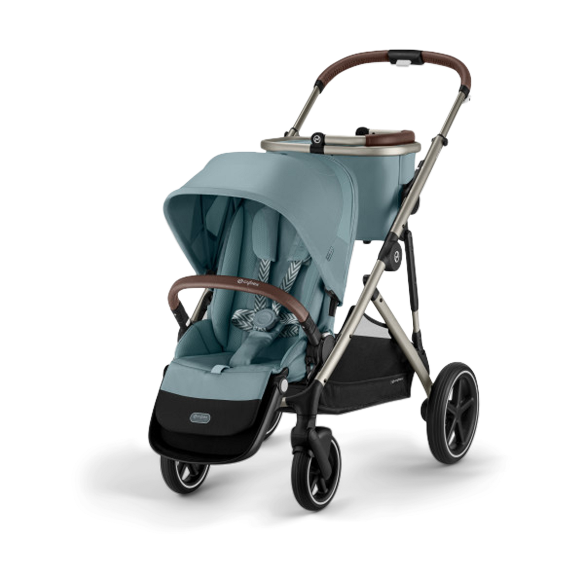 Cybex Gazelle S Stroller - Sky Blue/Taupe Frame.