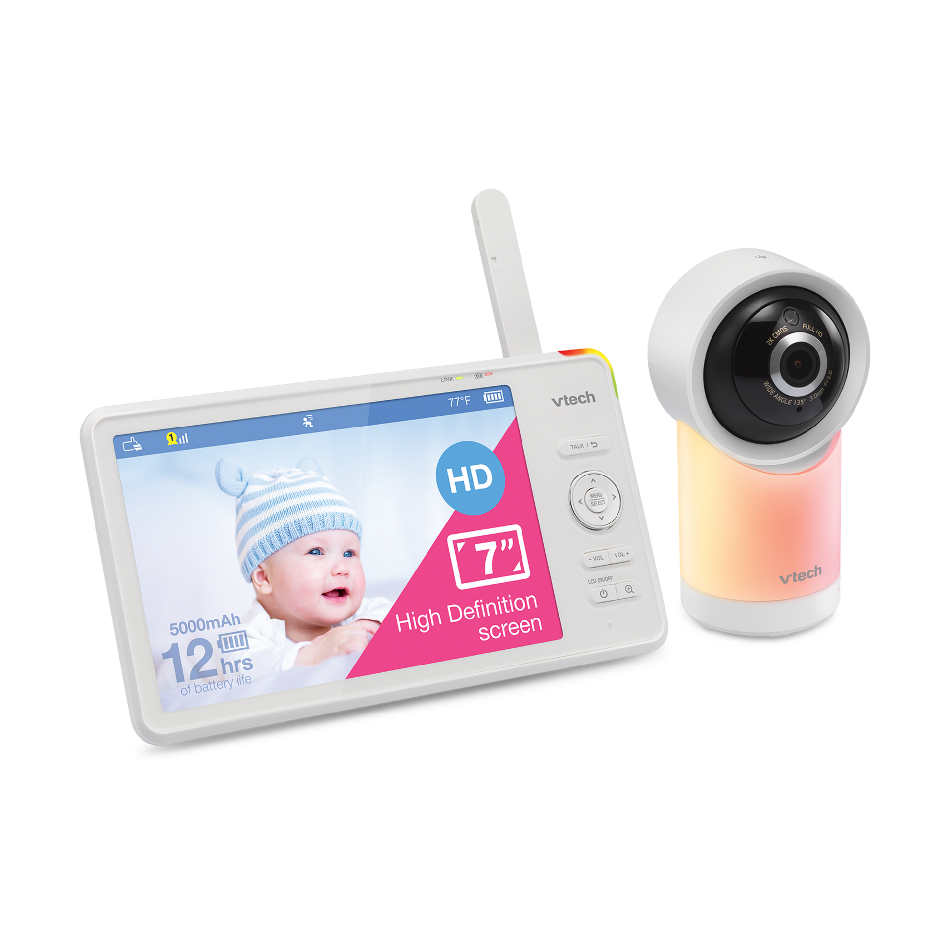 VTech RM7766HD 7" Smart 1080p Pan & Tilt Video Monitor.