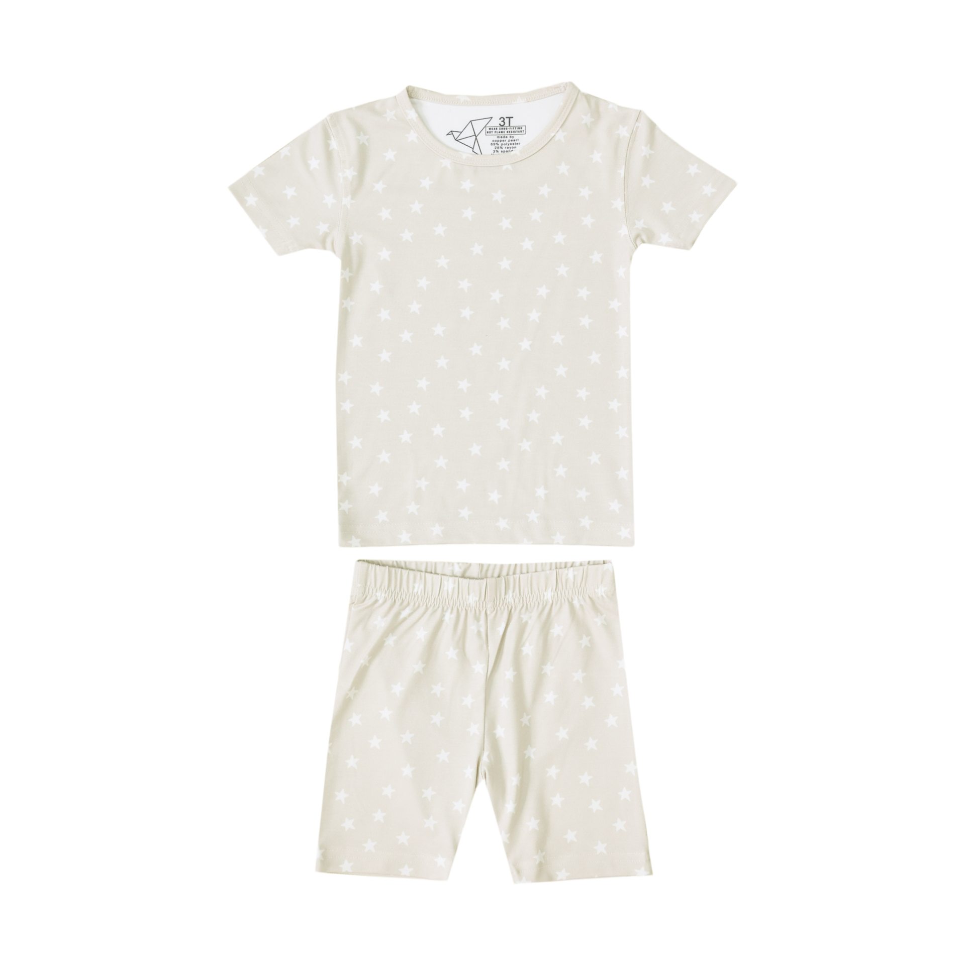 Copper Pearl Printed 2-Piece Short Sleeve Pajamas.