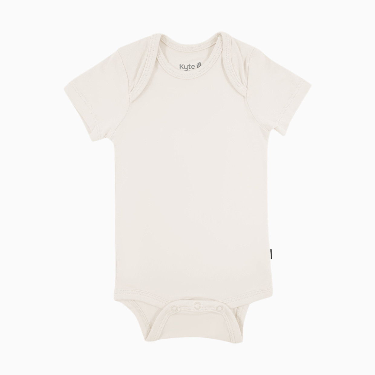 Kyte Baby Short Sleeve Bodysuit - Oat, Newborn.