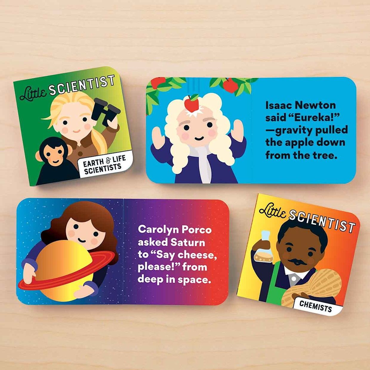 Chronicle Books Little Scientist Board Book Set.