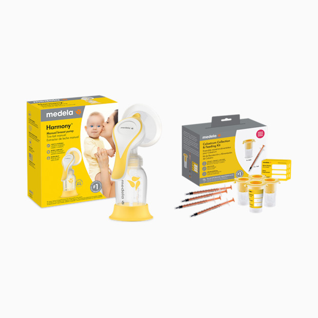 Medela Harmony Manual Breast Pump & Colostrum Collection Kit Bundle.