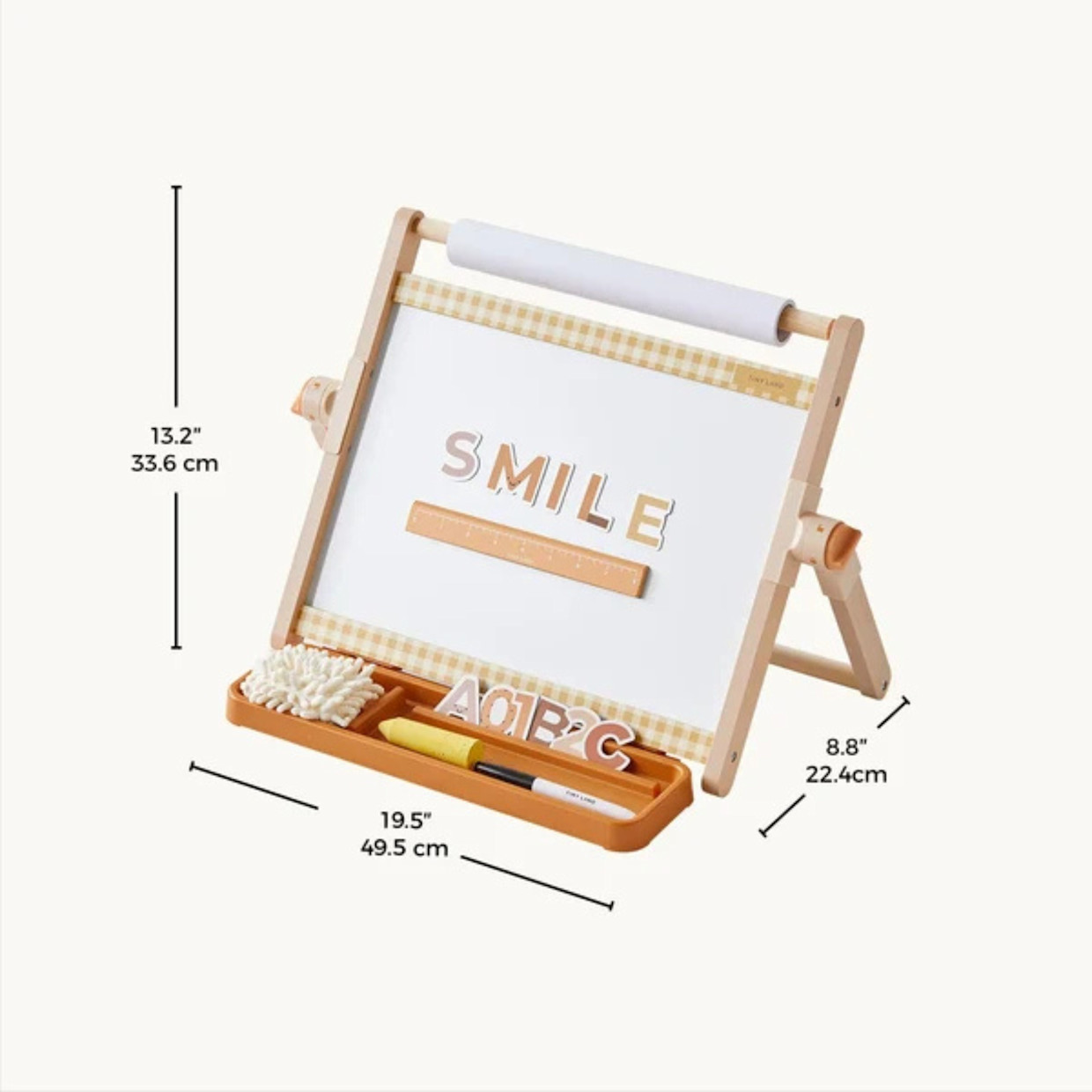 Tiny Land Double-Sided Magnetic Tabletop Easel - Oatmeal.