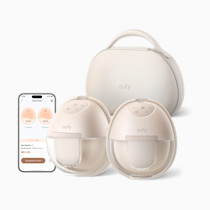 eufy Security Breast Pump S1 Pro, Heated Wearable, Slim Hands-Free with Industry-Leading HeatFlow Tech, Wireless Charging Case, App-Controlled OptiRhythm, Hospital-Grade Suction, in-Bra Use