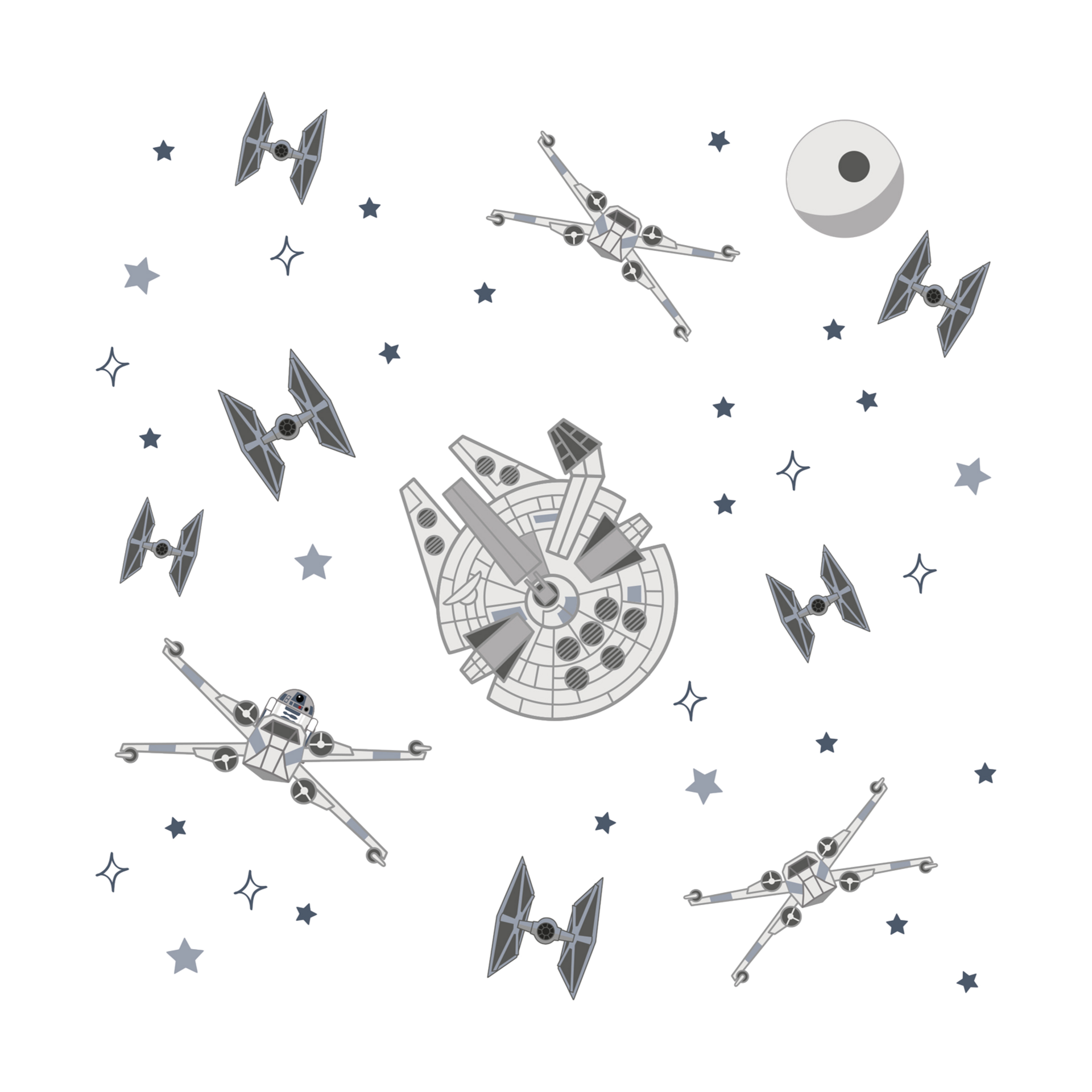 Lambs & Ivy Wall Decals Star Wars Squadron Babylist Shop