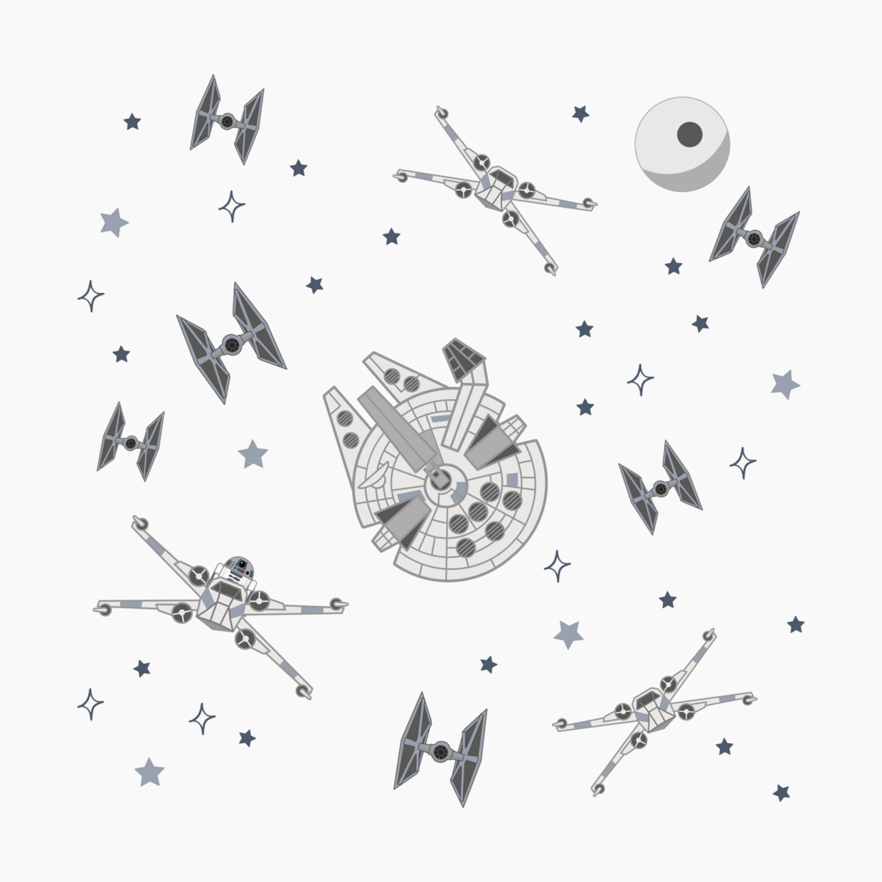 Lambs & Ivy Wall Decals - Star Wars Squadron.