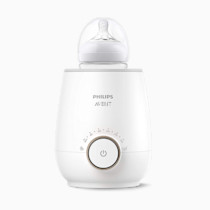 Philips Avent Premium Fast Bottle Warmer, with Smart Temperature Control, Water Bath Technology, Automatic Shut-Off, Model SCF358