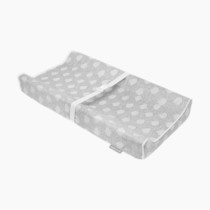 Jool Baby Soft Changing Pad + Washable Cover, Non-Slip - Fits Standard Changing Tables & Dressers (Gray)