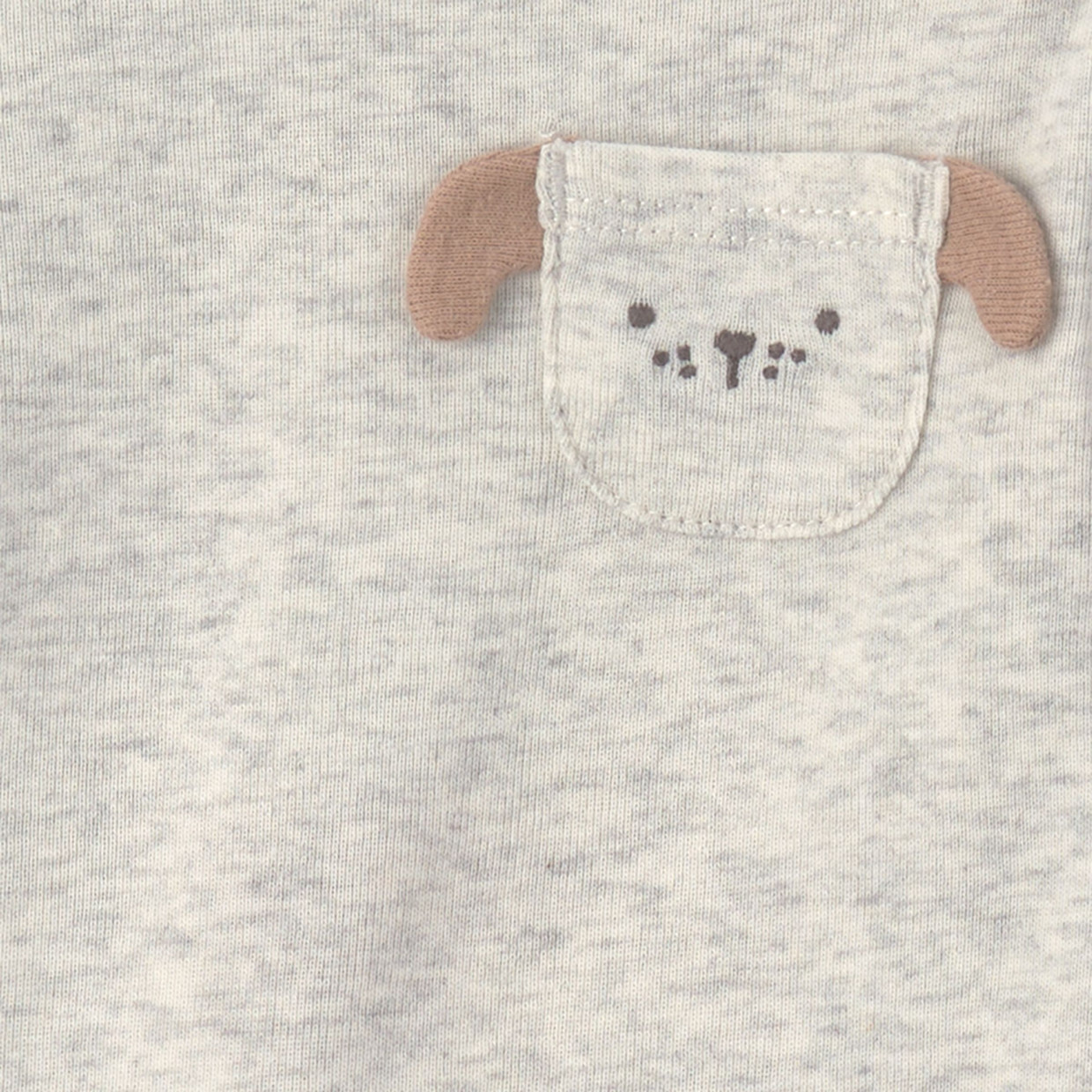 Carter's Long-Sleeve Bodysuits (4 Pack) - Brown/Gray/Ivory Dogs, 6M.