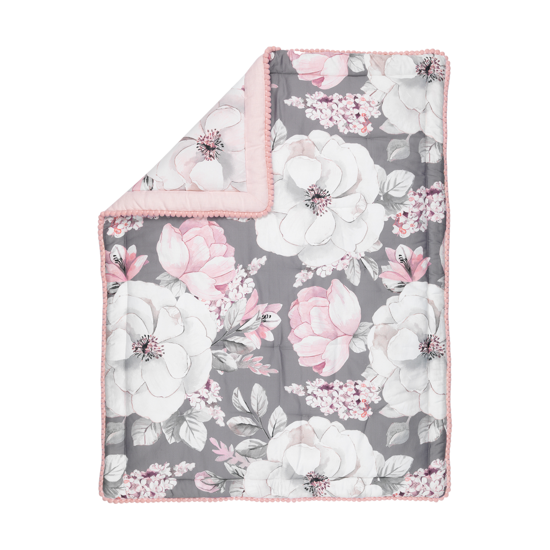 Lambs & Ivy 4-Piece Crib Bedding Set - Watercolor Floral.