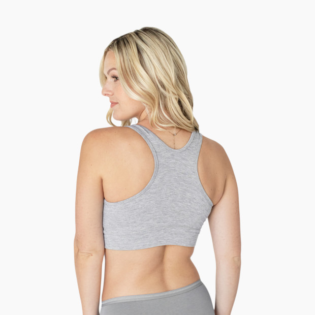 Extra Soft Organic Cotton Nursing & Sleep Bra (A-D Cup) in Grey by Kindred  Bravely