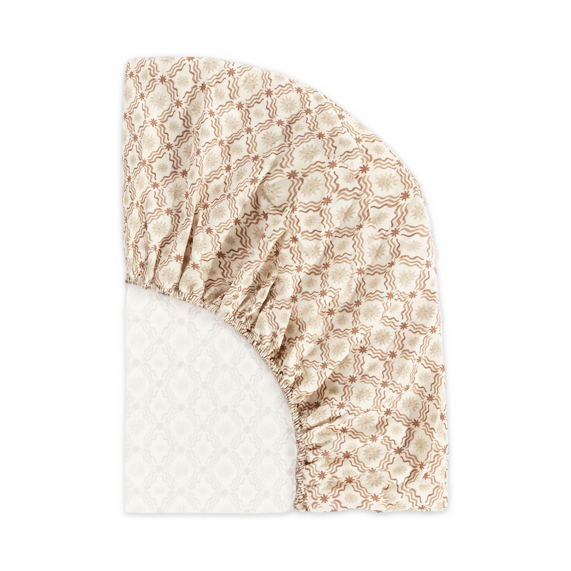babyletto Organic Brushed Cotton Crib Sheet - Autumn Star.